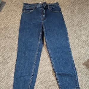 Abercrombie & Fitch High Rise Mom Blue Jeans